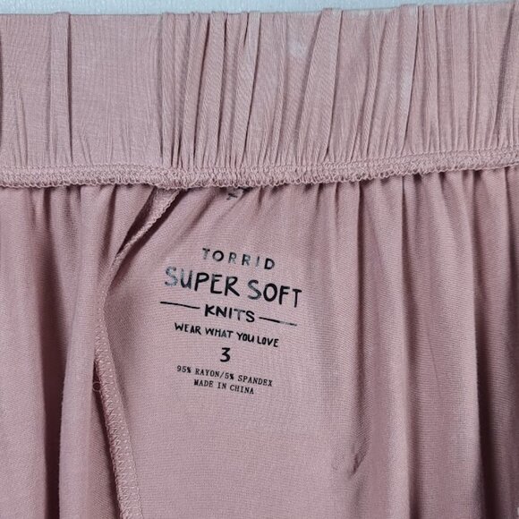 Torrid Women's Pink Super Soft Tiered Circle Pleated Casual Mini Skirt Size 3X - Picture 9 of 10